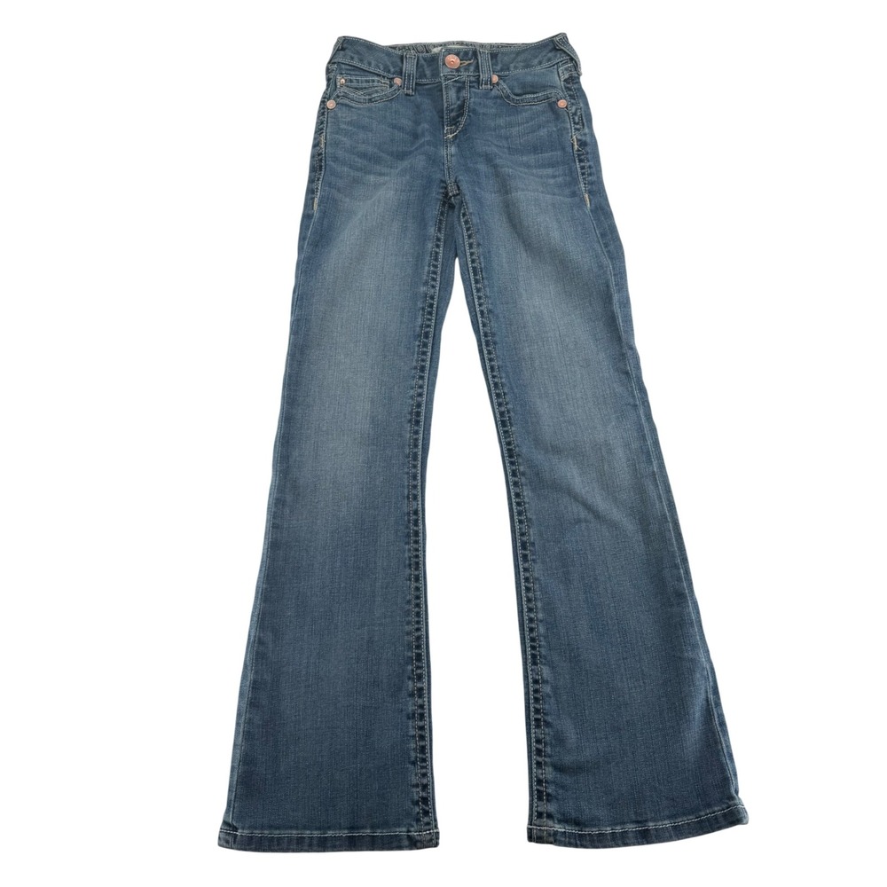Ariat REAL Eleanor Whipstitch Bootcut Denim Jeans Kids Girls Youth 10 Western